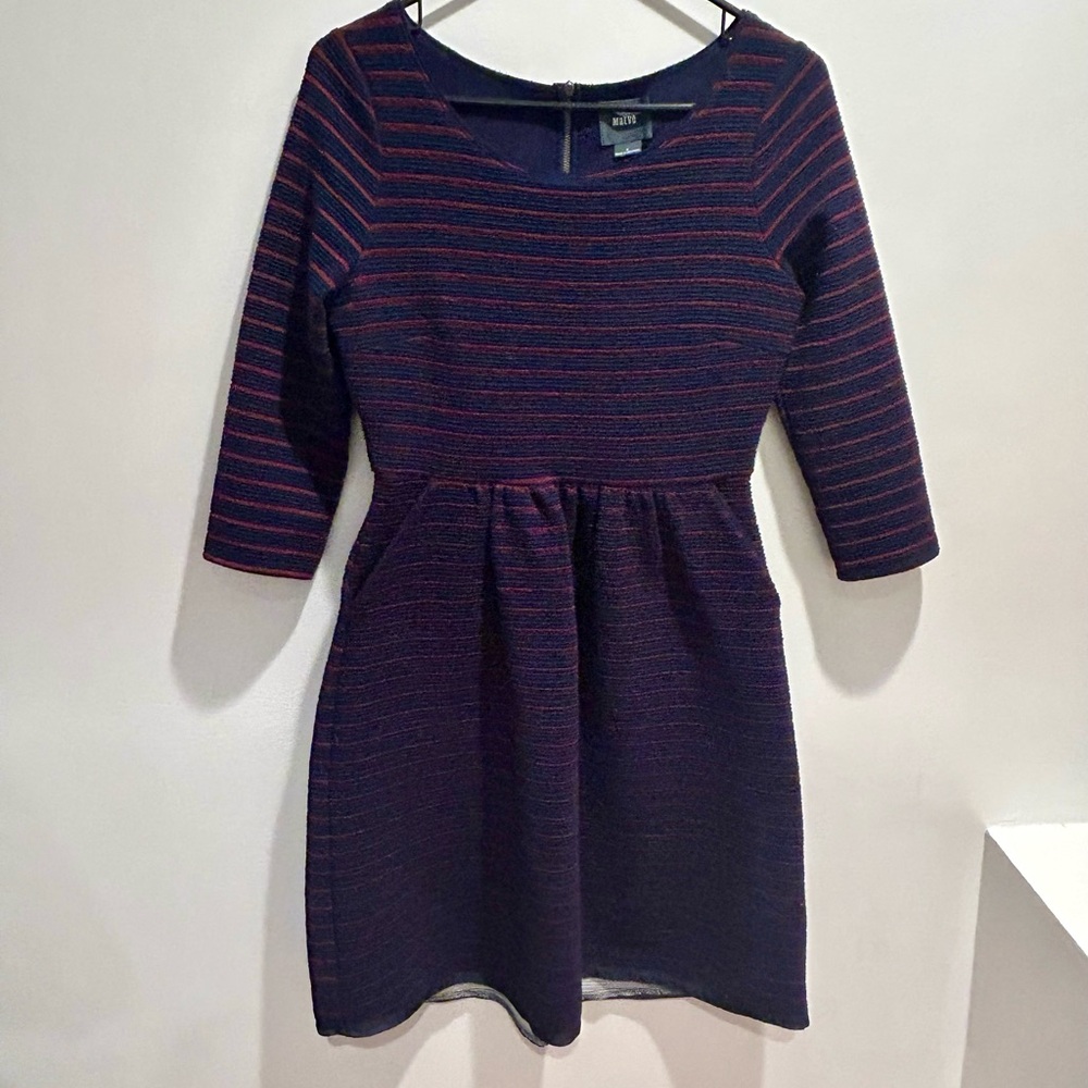 Anthropologie Navy Dress